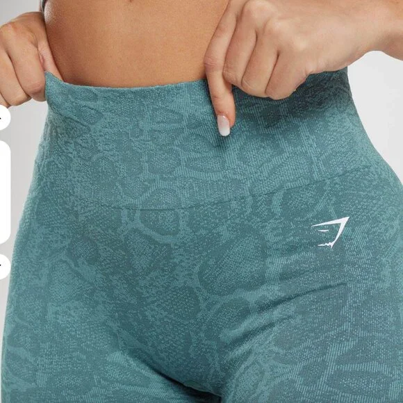 Adapt Animal Seamless Leggings - Iceberg Blue/Thunder Blue XS - Picture 6 of 13